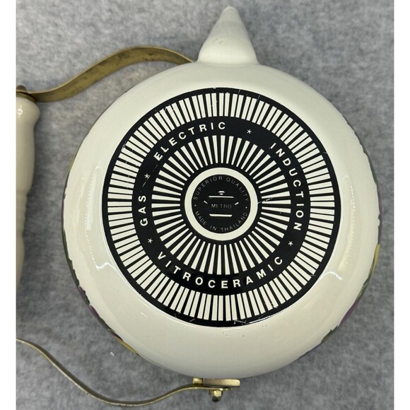 Vintage Metro VitroCeramic Gas Electric Induction Fruit Theme Country Tea Kettle - Picture 2 of 16